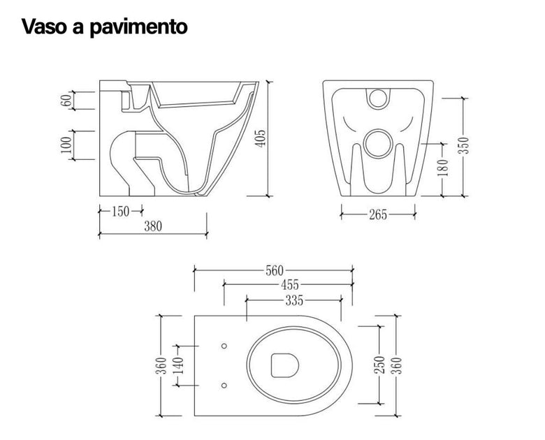 Sanitari filomuro ceramica vaso e bidet con sedile chiusura Bianco ambientato su piano bagno con accessori - Exagonshop