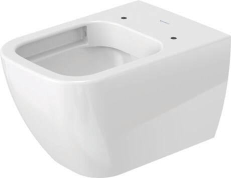 Wc Sospeso Senza Brida a cacciata senza sedile Bianco Happy ambientato su piano bagno con accessori