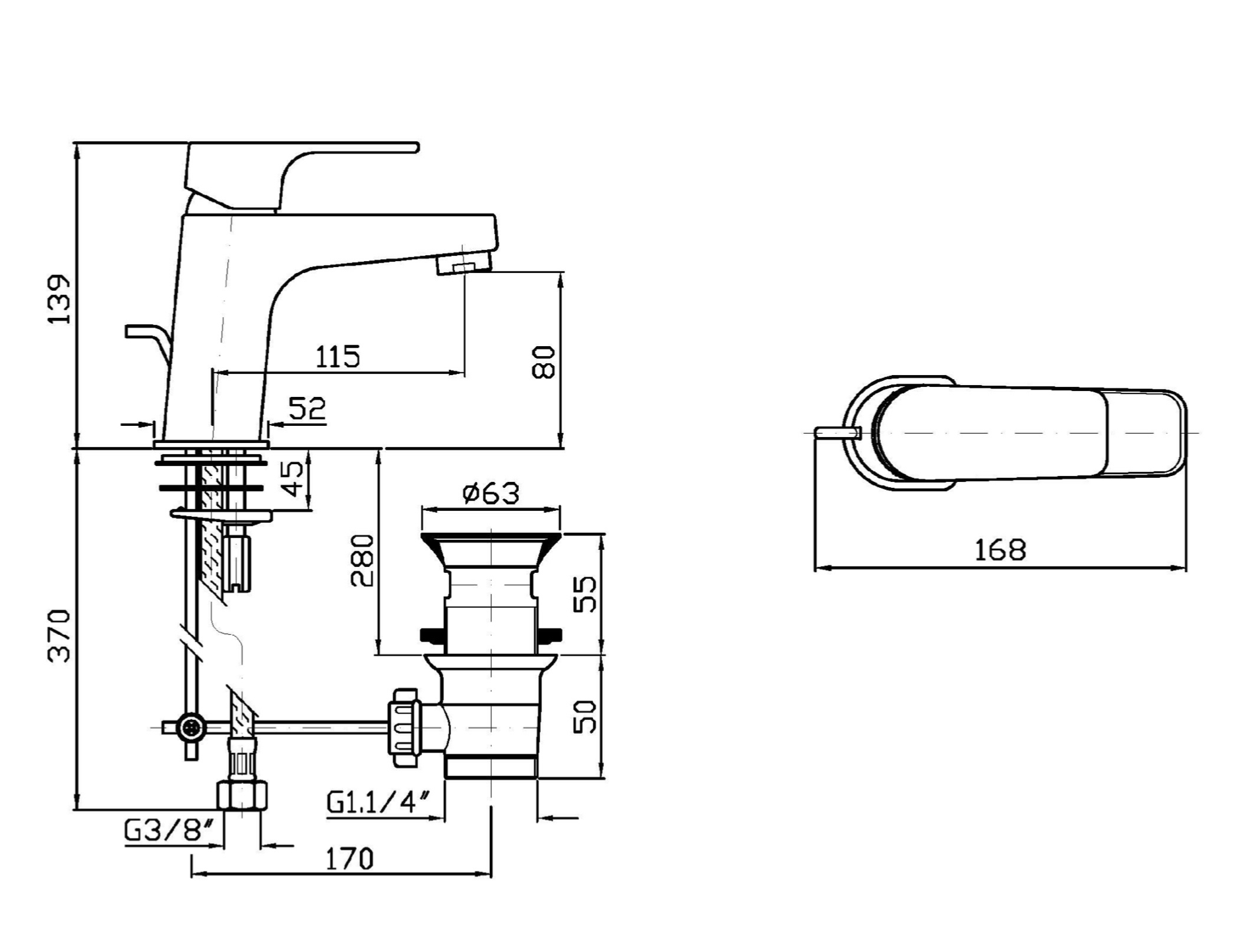 Zucchetti Wind Coppia Miscelatori Lavabo Bidet Cromo ZWN590, vista frontale su sfondo bianco - Zucchetti Rubinetteria