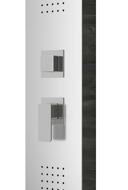 New Line P1 Pannello Doccia Idromassaggio 2 Jet Laterali Acciaio Inox Cromo