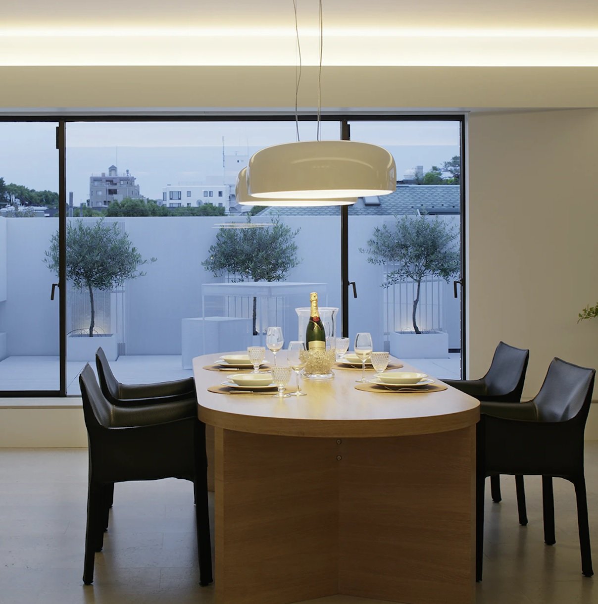 Flos Smithfield Suspension Lampada 60 cm a Sospensione, particolare del diffusore luminoso