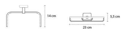 New Line Dc41 griglia portasapone Vasca Doccia In acciaio cromo