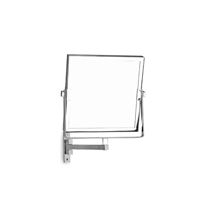 New Line Op2 Specchio 20x22 Ingranditore a Parete In Ottone Cromo